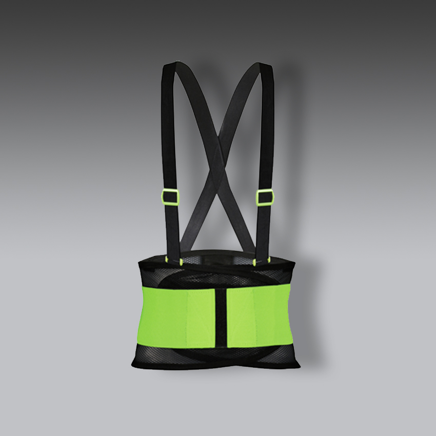 fajas para la seguridad industrial soporte sacrolumbar de mallacon con banda doble modelo jyr 810 marca jyrsa
