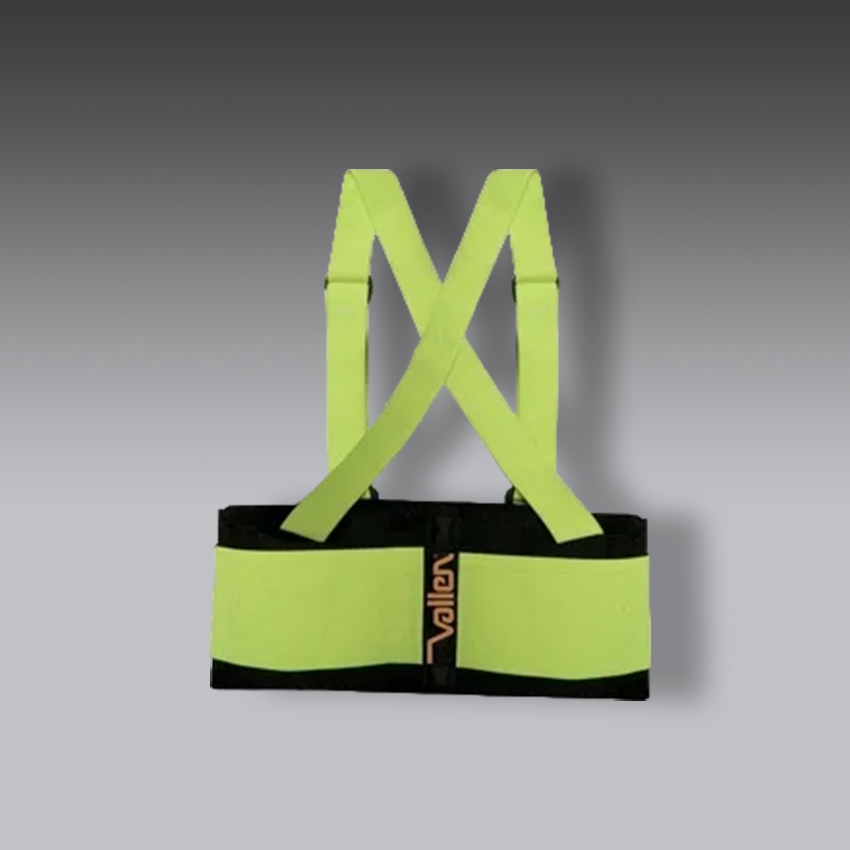 fajas para la seguridad industrial vallen hi vis elastica con bandas y tirantes negroamarillo neon t s modelo pc 256 900700rf2s marca vallen